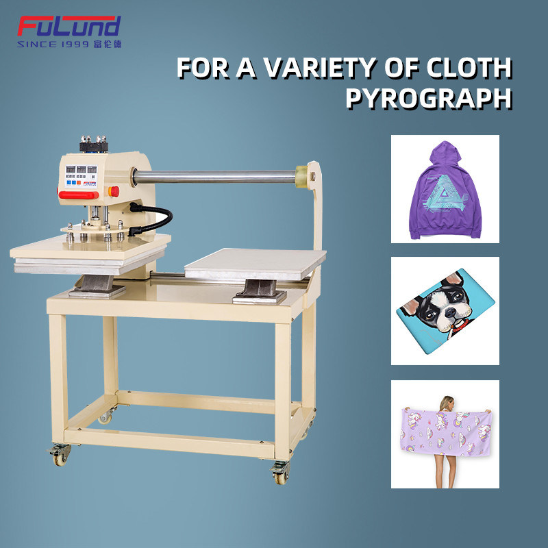 four station Automatic Heat Transfer Machine For Fabric Cloths Textiles CE Approved